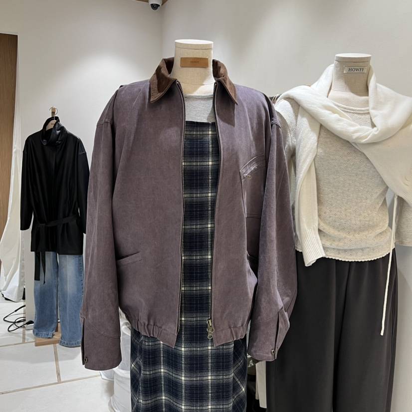 HOWFF韓國代購㊣女士新品人氣時尚休閑職業熱賣25秋冬推薦夾克HOWFF夾克