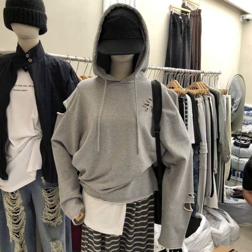 BREEZE韓國代購㊣女士新款人氣推薦熱賣時尚衛衣斜紋布兜帽BREEZE衛衣