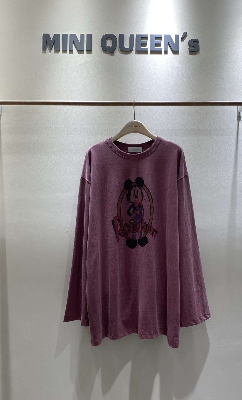 MINIQUEENS韓國直郵㊣女士新品時尚25秋冬真品職業推薦長袖T恤MINIQUEENS長袖T恤