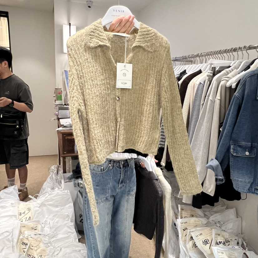 VENIR-a東大門㊣代購女裝新款25秋冬真品熱賣針織衫羊毛衫VENIR-a針織衫