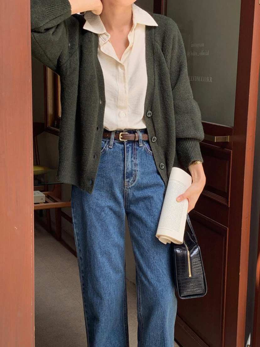 WOOD東大門㊣代購女裝新品熱賣人氣時尚真品休閑針織衫開衫WOOD針織衫