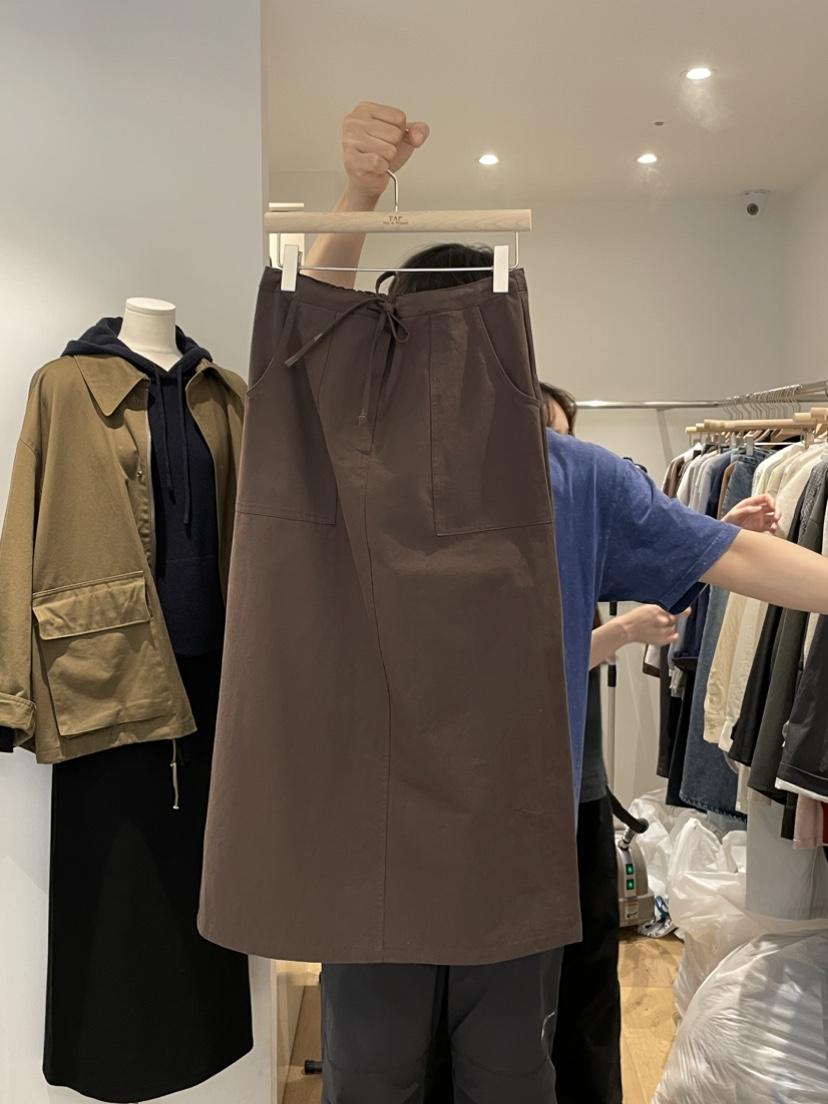 TAF韓國代購㊣女士新款熱賣時尚職業人氣真品半身裙中短裙口袋TAF半身裙/中短裙