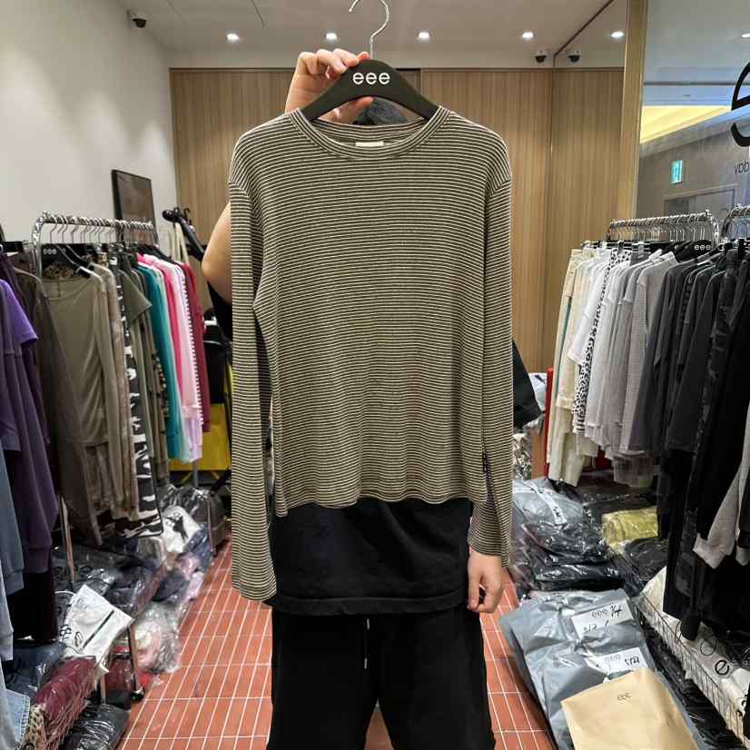 E/E/E東大門㊣直郵女士新品真品休閑推薦時尚人氣長袖T恤E/E/E長袖T恤