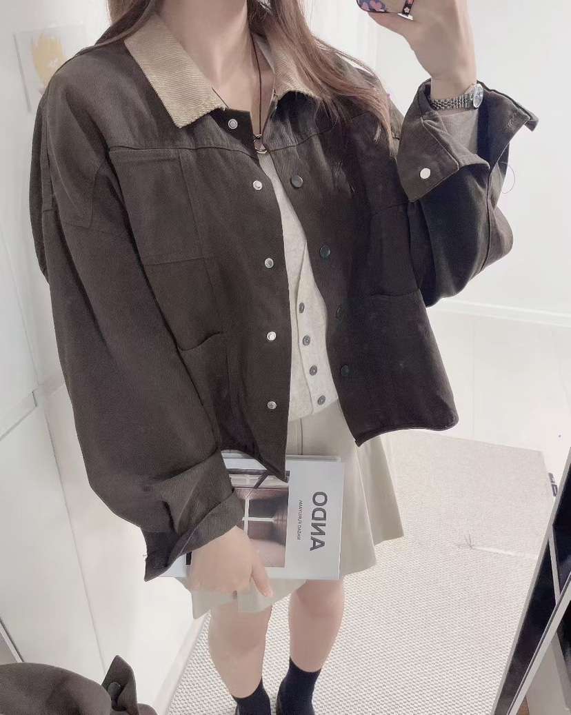 LULULALLA東大門㊣代購女裝新品推薦職業真品人氣25秋冬夾克復古LULULALLA夾克
