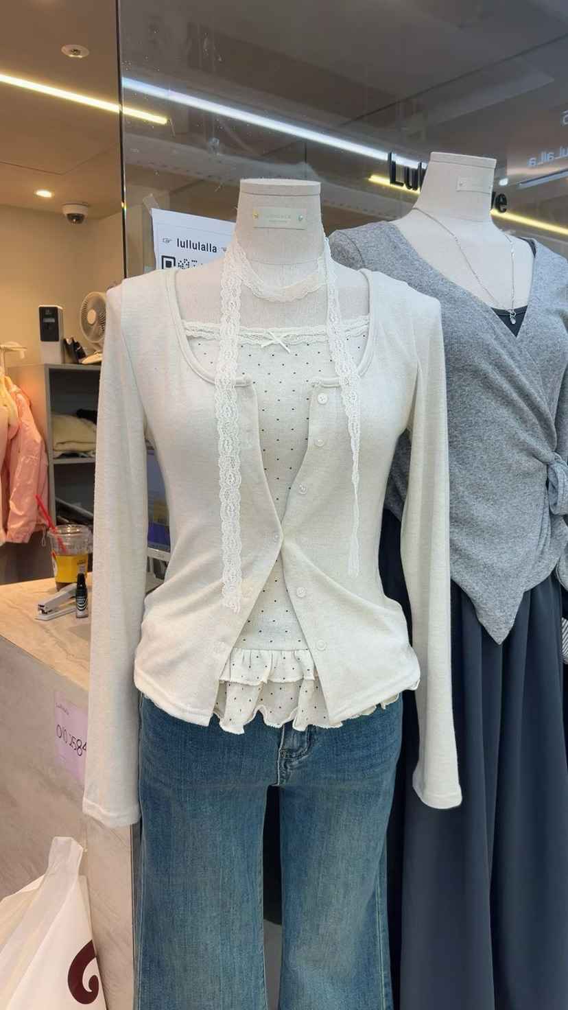 LULULALLA東大門㊣直郵女裝新品休閑25秋冬時尚熱賣真品套裝LULULALLA套裝