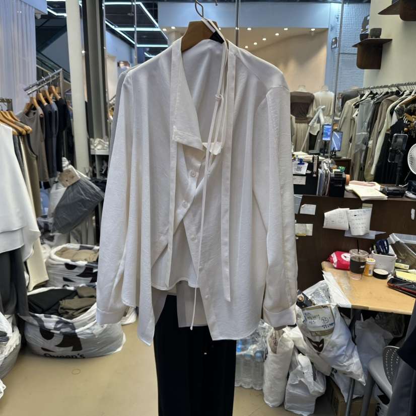SANS韓國代購㊣女裝新品休閑熱賣時尚人氣推薦真品襯衫蕾絲衫SANS襯衫/蕾絲衫