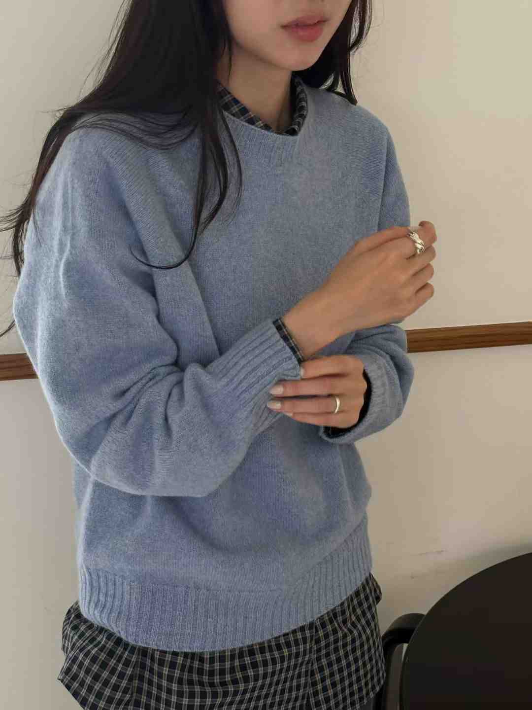 AMYGRACE東大門㊣實拍女士新款休閑時尚人氣職業熱賣針織衫AMYGRACE針織衫