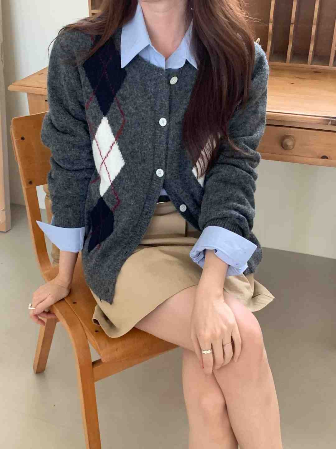 CRISPY CHIPS東大門㊣代購女士新品時尚真品針織衫不含內搭BLACKGHOBI針織衫