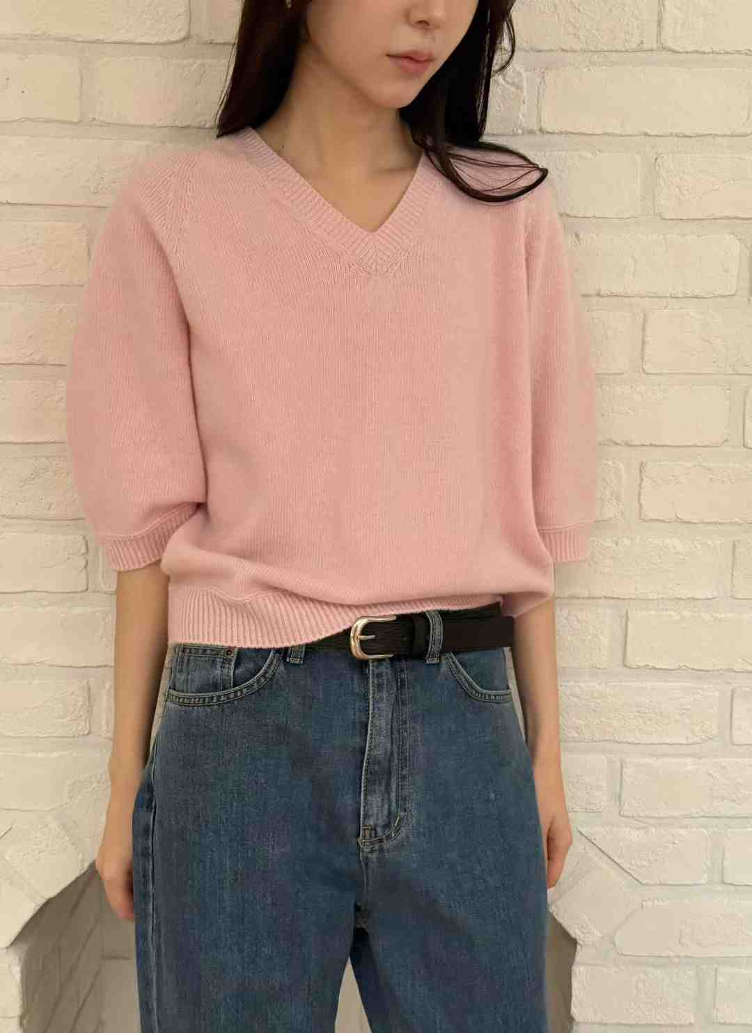 AMYGRACE韓國直郵㊣女士新品25秋冬時尚真品休閑人氣針織衫AMYGRACE針織衫