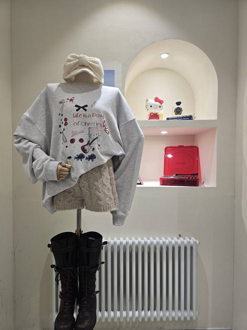 LIKEVAM韓國直郵㊣女士新款時尚休閑推薦25秋冬熱賣真品衛衣LIKEVAM衛衣