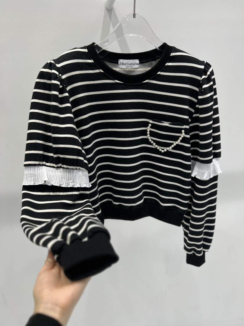 BLUE BANANA韓國代購㊣女裝新品25秋冬熱賣真品職業休閑衛衣BLUE BANANA衛衣