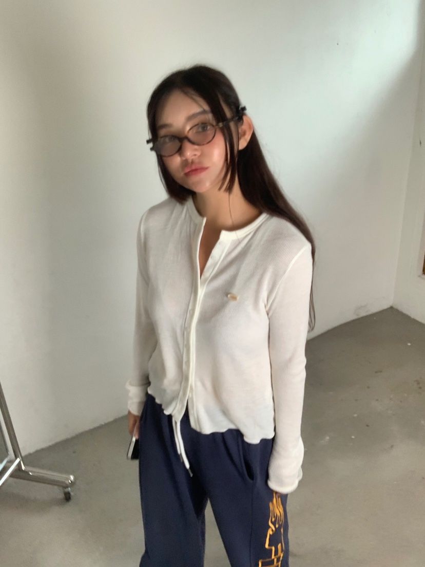 LIKEVAM韓國代購㊣女裝新品人氣熱賣時尚職業推薦長袖T恤開衫LIKEVAM長袖T恤