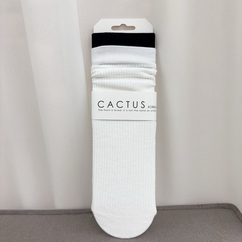 CACTUS-Q韓國代購㊣女士新品25秋冬職業人氣推薦熱賣時尚襪子CACTUS十雙起/可混搭襪子