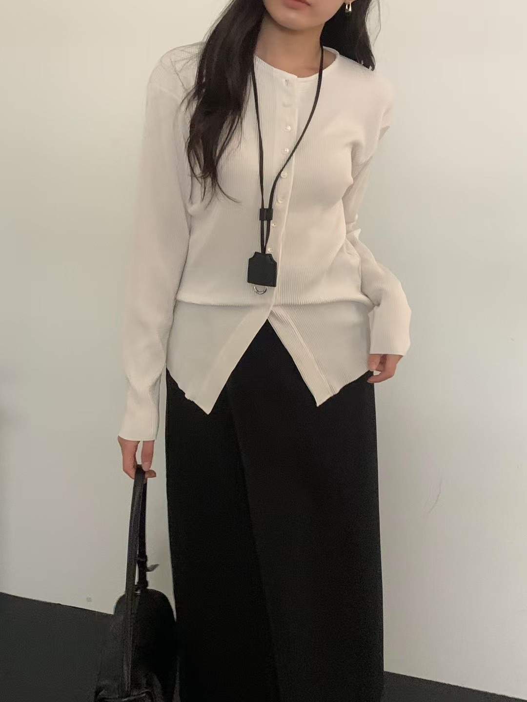 OBOE東大門㊣代購女士新品熱賣休閑人氣職業推薦針織衫褶皺OBOE針織衫