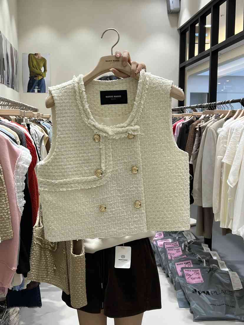 MARIE MARIE東大門㊣直郵女裝新品人氣時尚職業休閑推薦馬甲MARIE MARIE馬甲