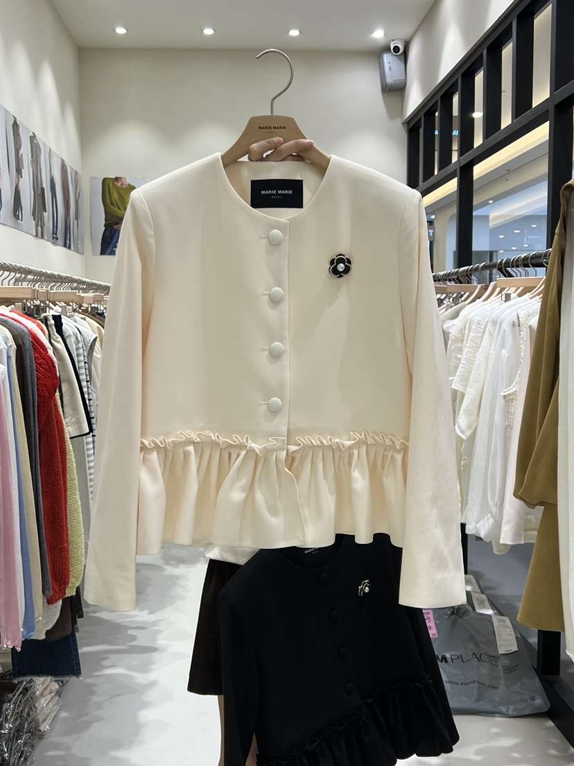 MARIE MARIE東大門㊣直郵女裝新款時尚休閑25秋冬夾克不含飾品MARIE MARIE夾克