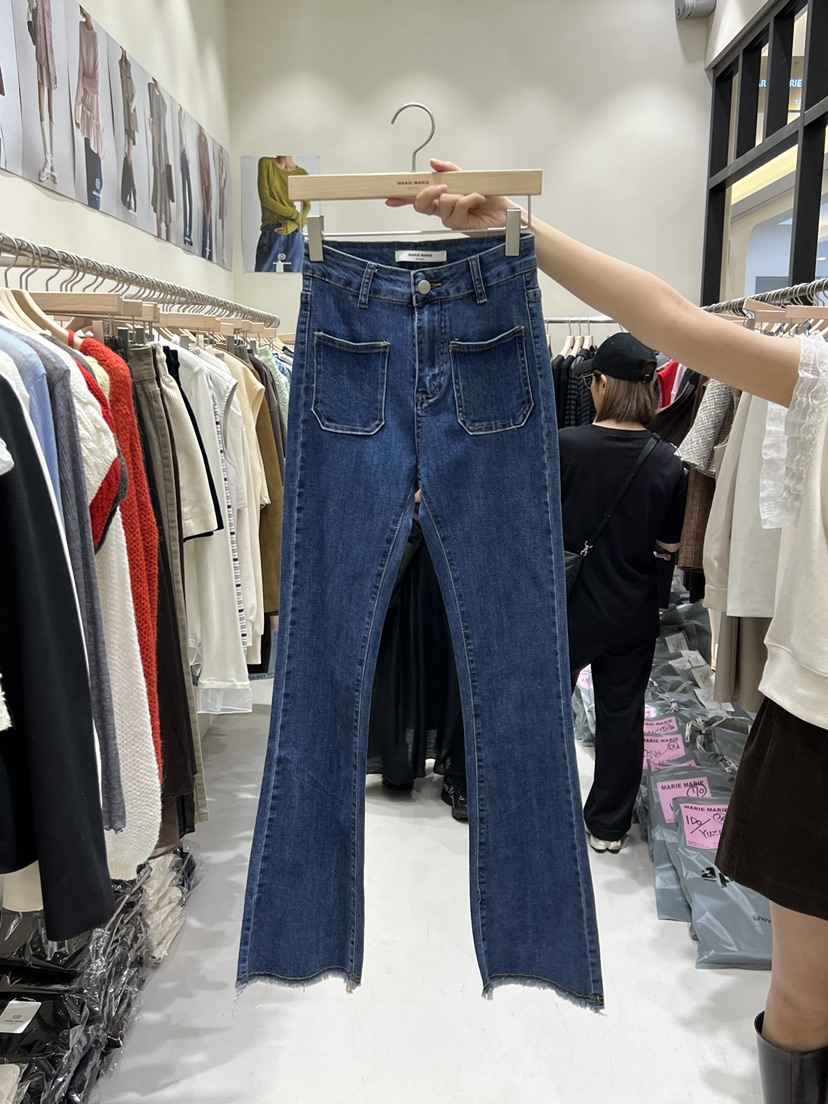 MARIE MARIE東大門㊣實拍女士新品真品25秋冬職業牛仔褲口袋MARIE MARIE牛仔褲