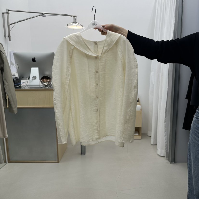 STAINLESS韓國直郵㊣女士新品職業真品推薦人氣熱賣襯衫蕾絲衫STAINLESS襯衫/蕾絲衫