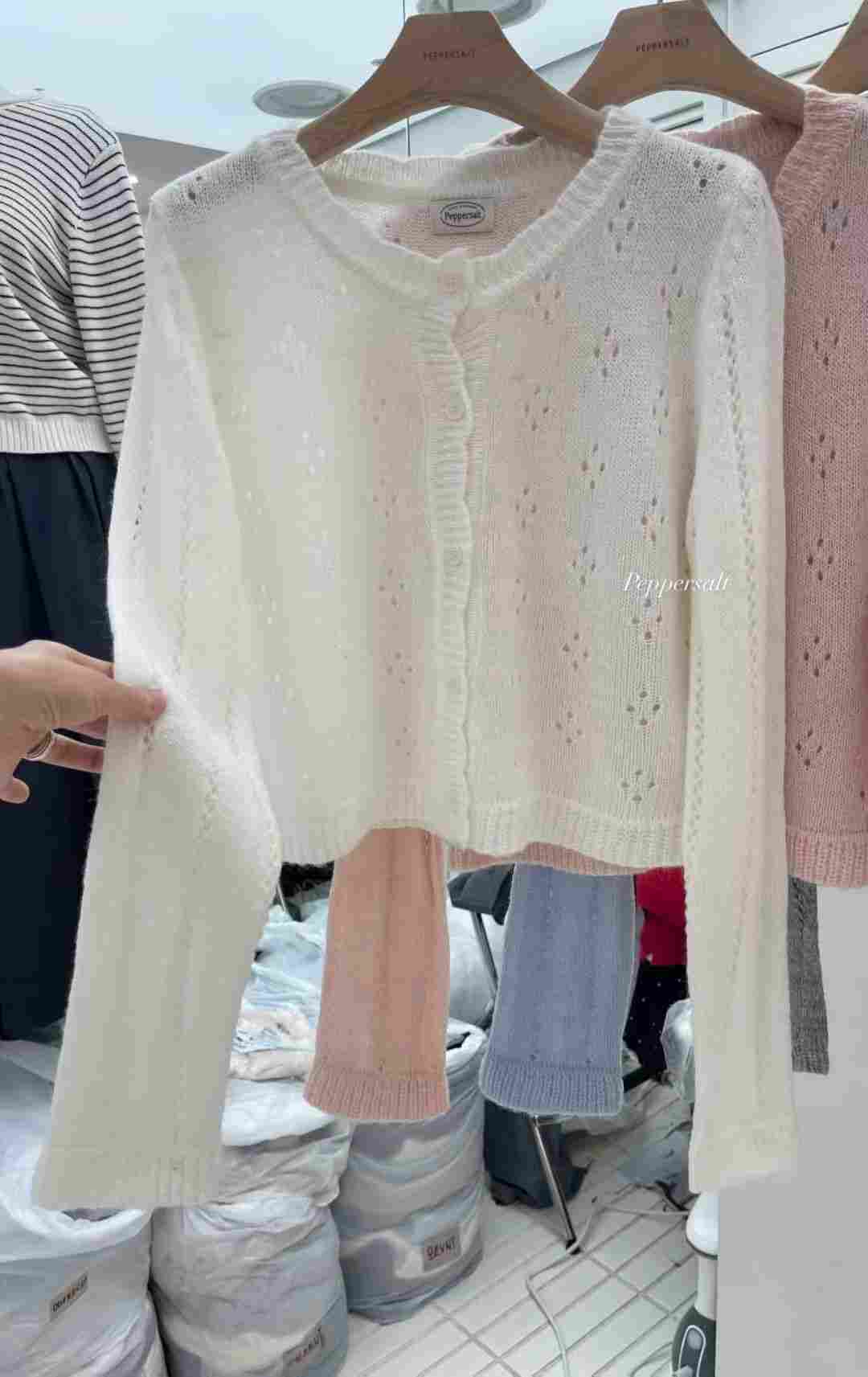 PEPPER 페페東大門㊣代購女士新品25秋冬真品職業人氣針織衫PEPPER-OT針織衫