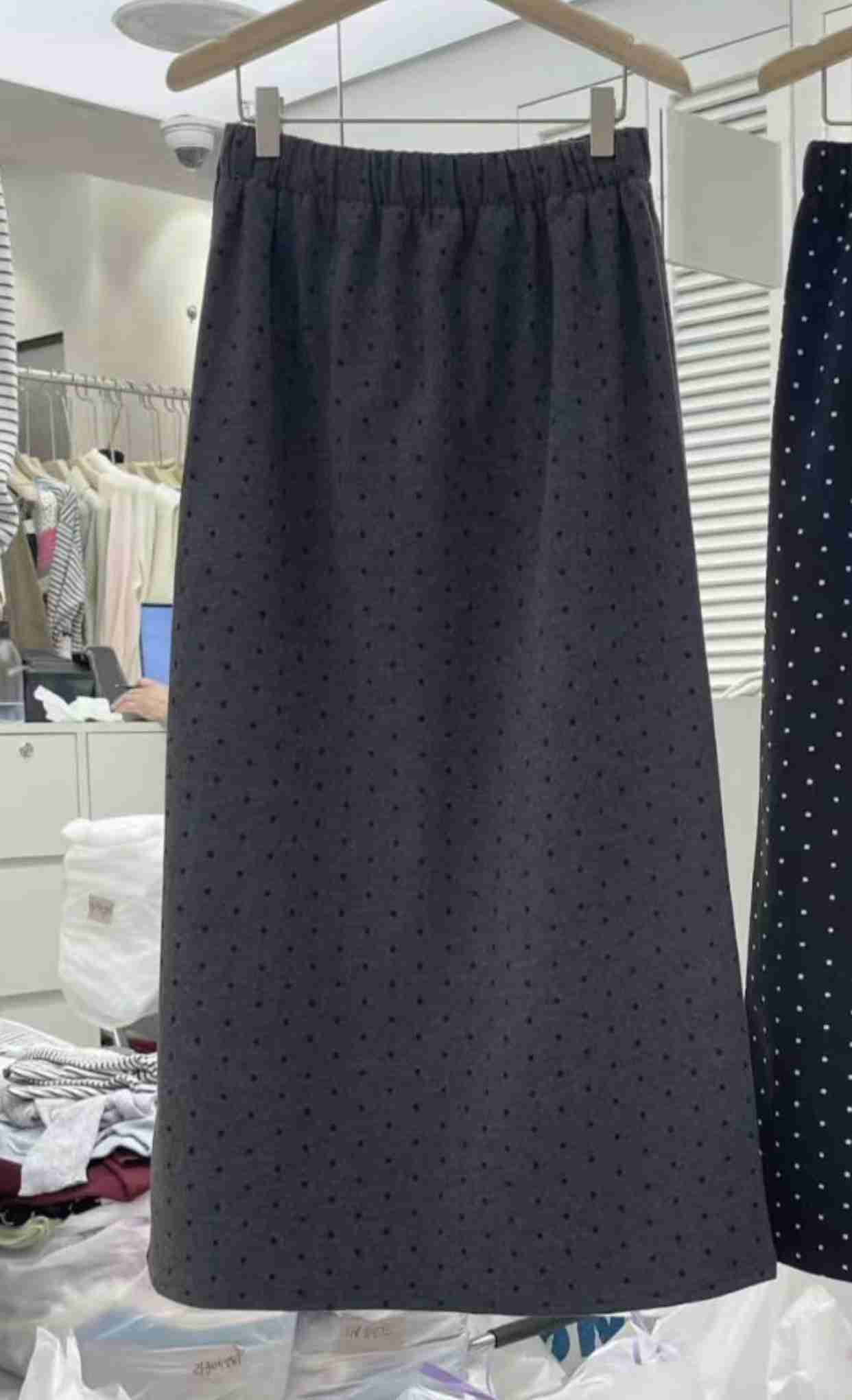 PEPPER 페페東大門㊣實拍女裝新品時尚熱賣推薦長裙圓點裙PEPPER-OT長裙