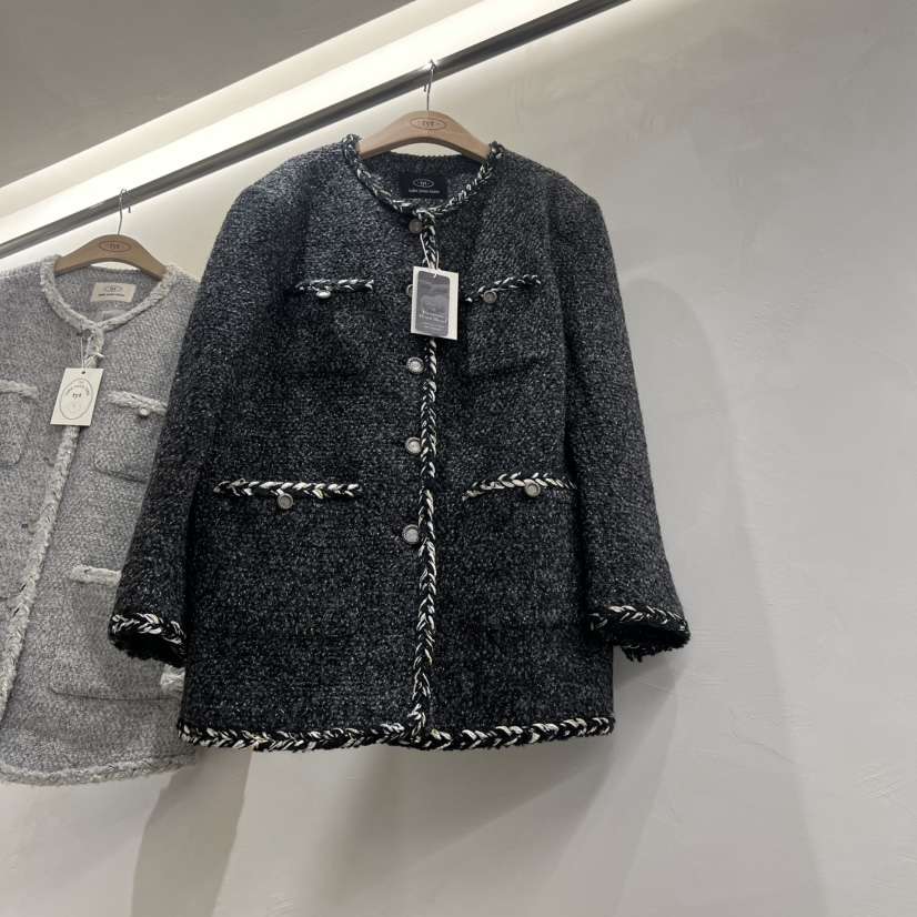 TAKE YOUE TIME韓國直郵㊣女裝新品熱賣人氣時尚夾克粗花呢TAKE YOUE TIME夾克