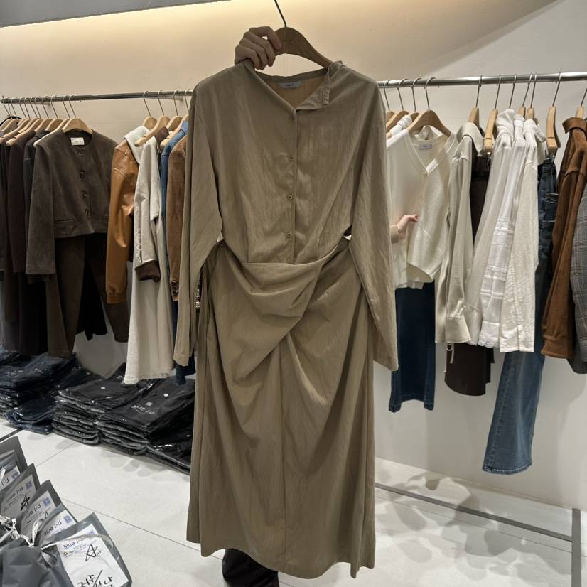 BLUEI-D東大門㊣代購女士新品時尚職業真品人氣25秋冬連衣裙Blue i-d連衣裙