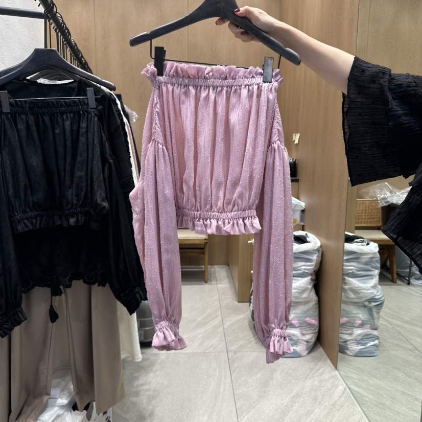 TRIPLE SEVEN韓國直郵㊣女士新款熱賣真品25秋冬襯衫蕾絲衫TRIPLE SEVEN襯衫/蕾絲衫