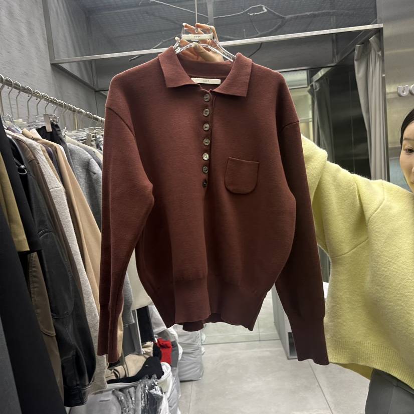 UOOV東大門㊣代購女裝新品推薦真品職業時尚25秋冬休閑針織衫UOOV針織衫