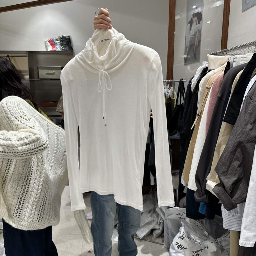 TEMPTING東大門㊣直郵女裝新品推薦熱賣休閑職業人氣長袖T恤TEMPTING長袖T恤