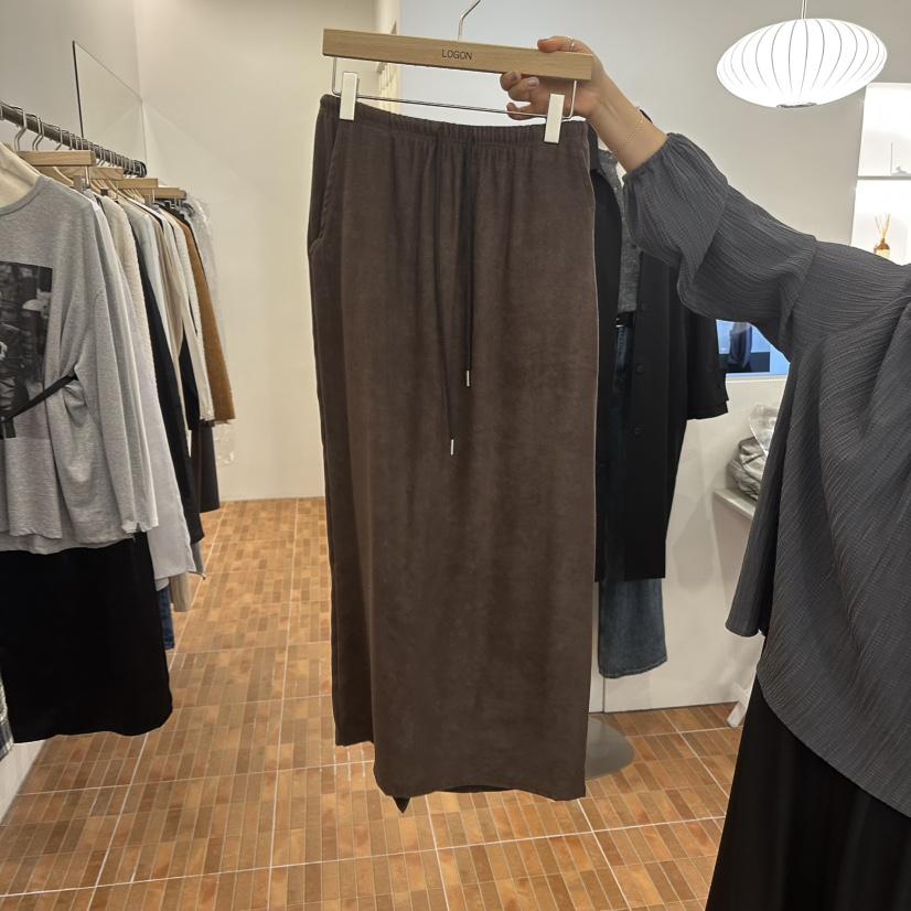 LOGON東大門㊣直郵女裝新品25秋冬休閑推薦熱賣時尚職業長裙LOGON長裙