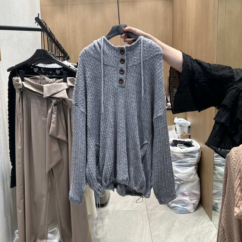 TRIPLE SEVEN韓國代購㊣女裝新款真品時尚人氣25秋冬推薦衛衣TRIPLE SEVEN衛衣