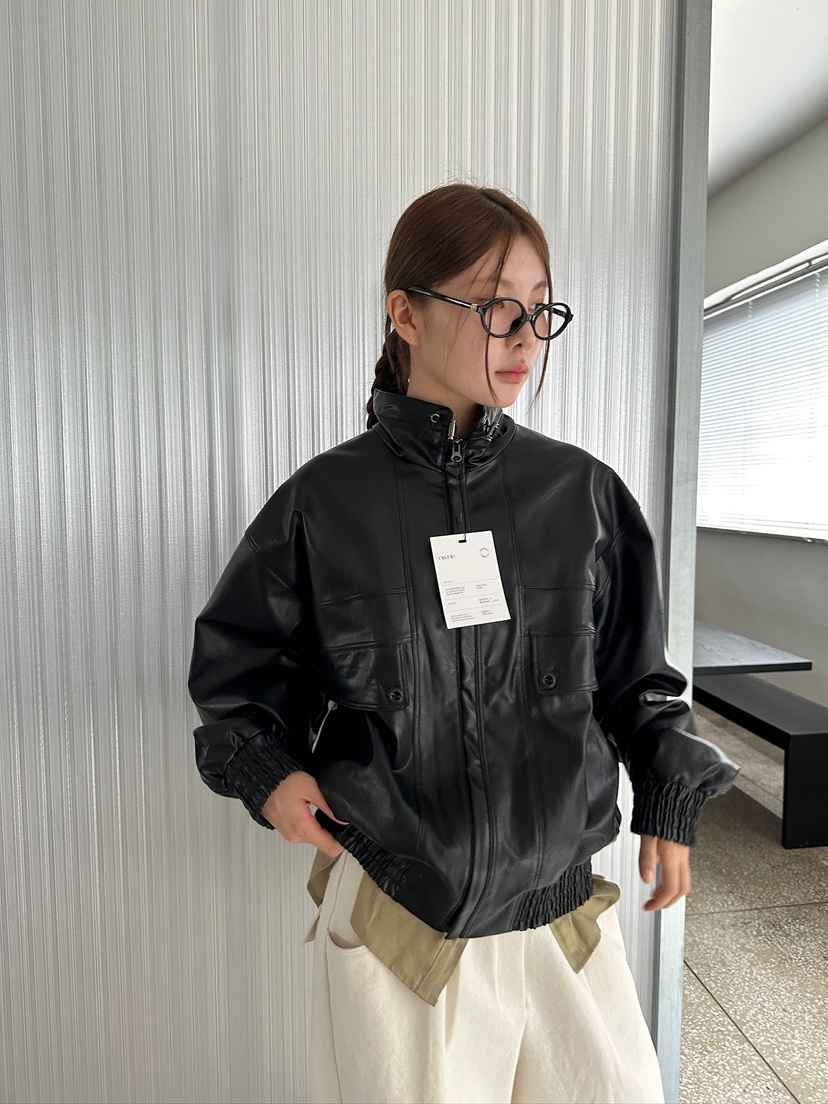 UNBOUND東大門㊣直郵女士新品時尚推薦25秋冬休閑真品皮衣皮革UNBOUND皮衣