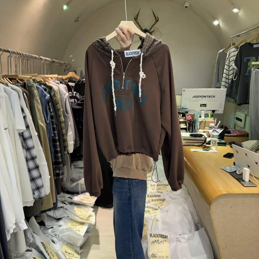 BLACKFRIDAY東大門㊣代購女裝新款休閑25秋冬人氣熱賣推薦衛衣BLACK FRIDAY衛衣