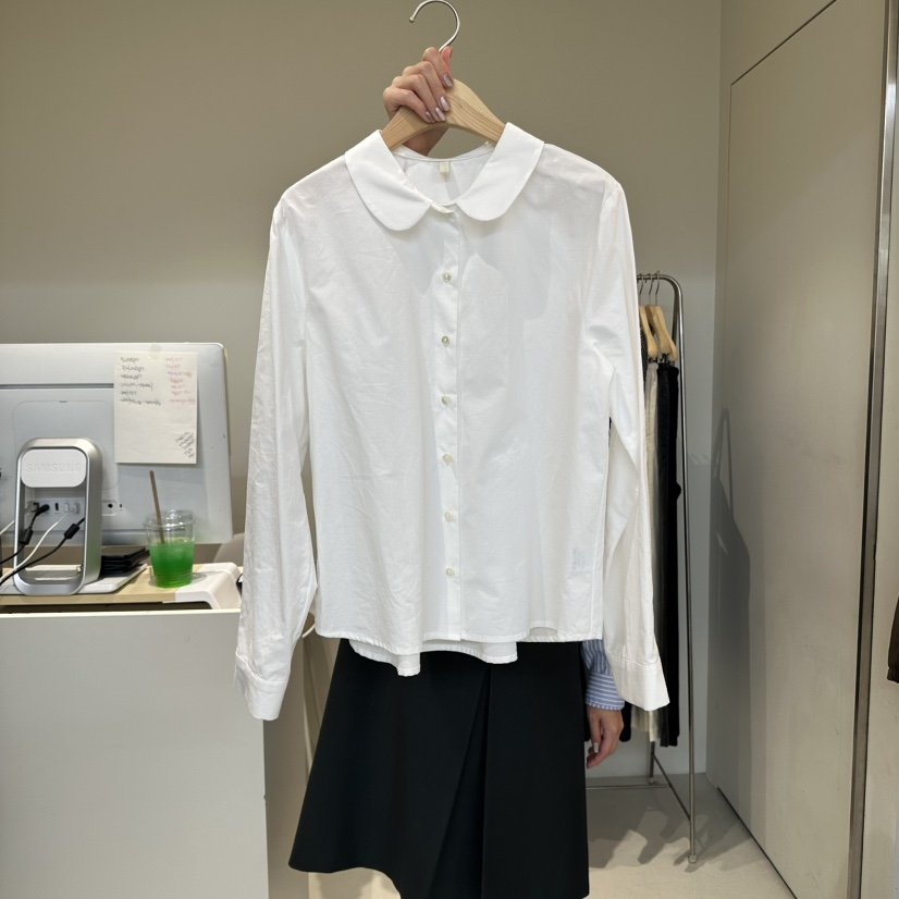 OUTRENE東大門㊣直郵女士新品真品時尚休閑推薦職業襯衫蕾絲衫OUTRENE襯衫/蕾絲衫