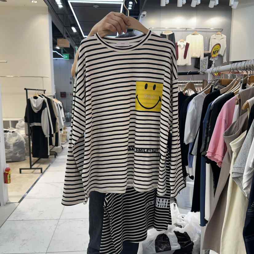 K STORY韓國直郵㊣女裝新品25秋冬真品時尚職業熱賣長袖T恤K STORY長袖T恤