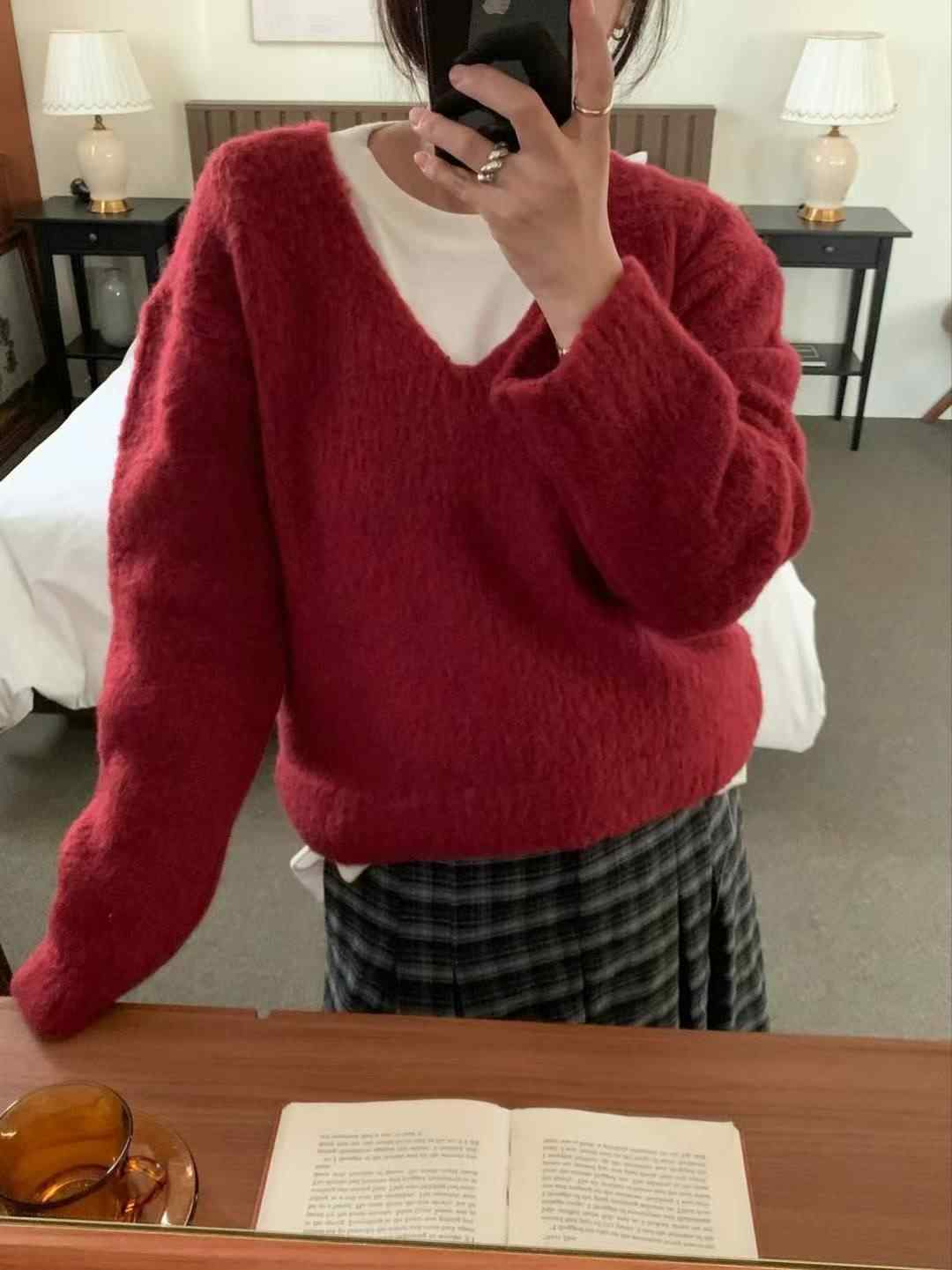 EP1. MATILDA韓國直郵㊣女裝新款25秋冬休閑毛衣不含內搭EP1. MATILDA毛衣