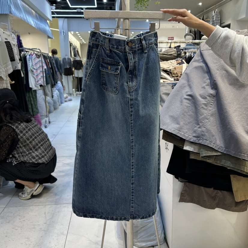 POCKET-Q韓國直郵㊣女士新款休閑人氣時尚熱賣推薦25秋冬長裙POCKET-Q長裙