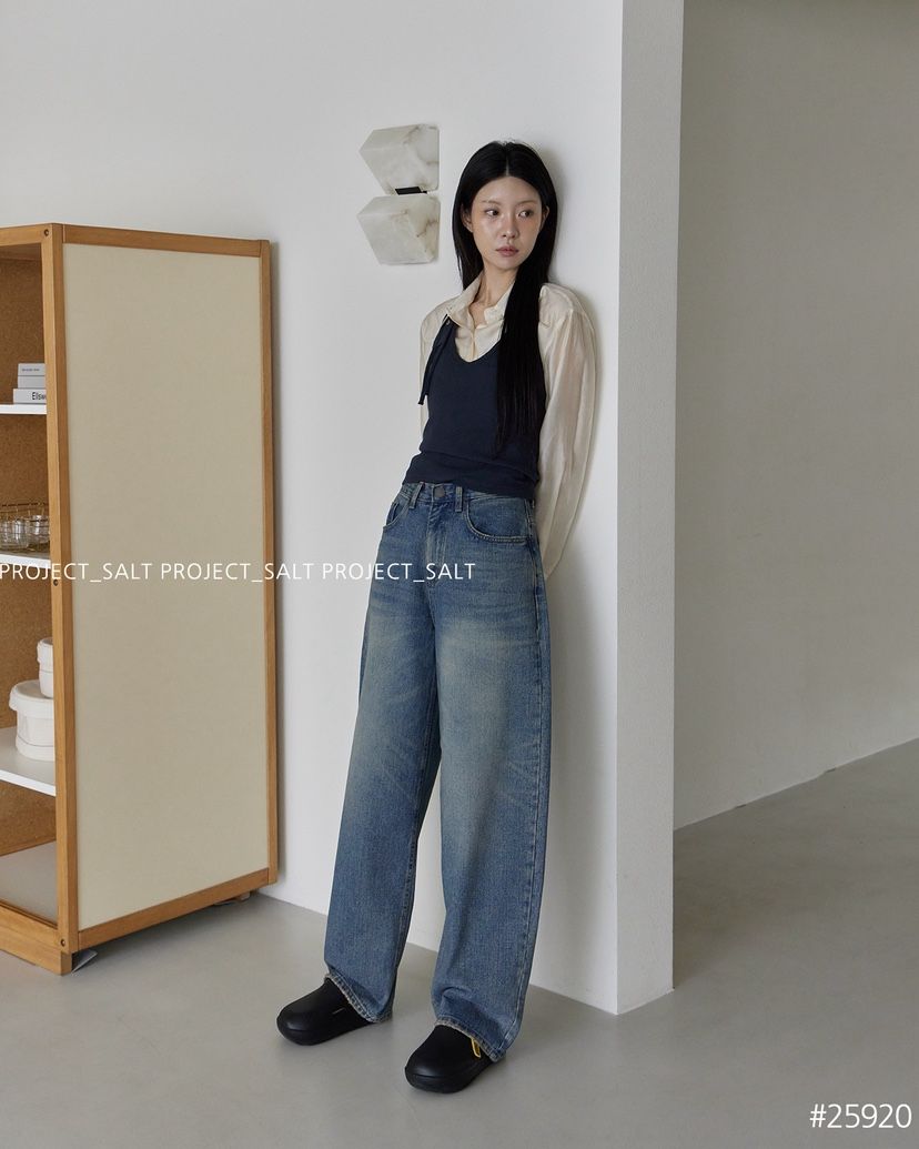 PROJECT SALT東大門㊣直郵女裝新品時尚牛仔褲PROJECTSALT牛仔褲