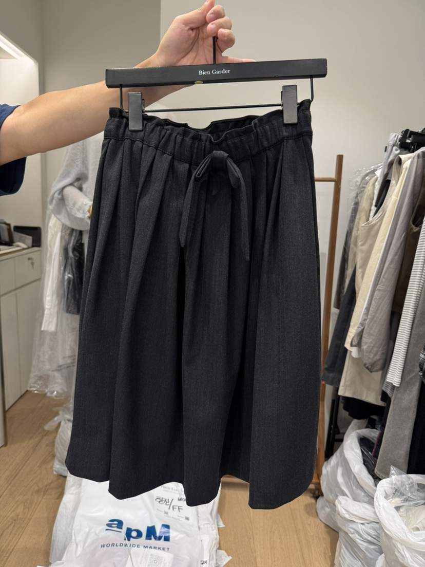 BIEN GARDER東大門㊣代購女士新品25秋冬半身裙中短裙人字形BIEN GARDER半身裙/中短裙