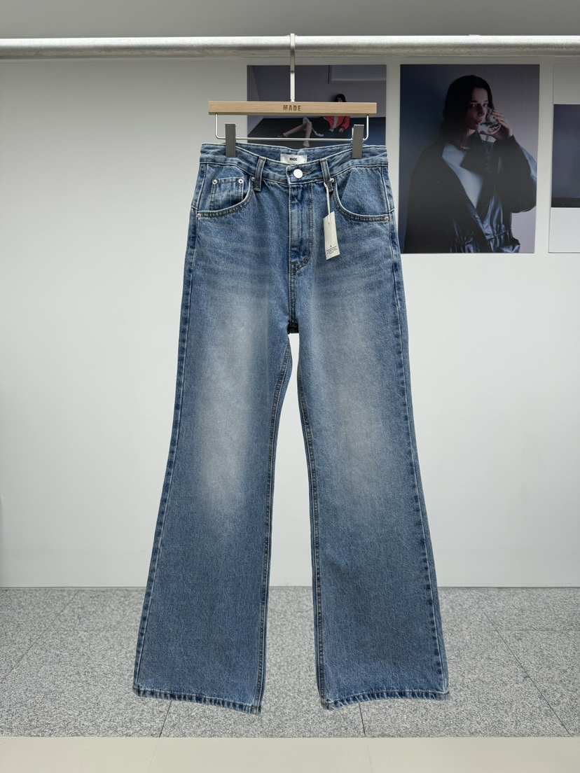 MADE-P東大門㊣代購女裝新品人氣休閑熱賣職業真品25秋冬牛仔褲MADE-P牛仔褲