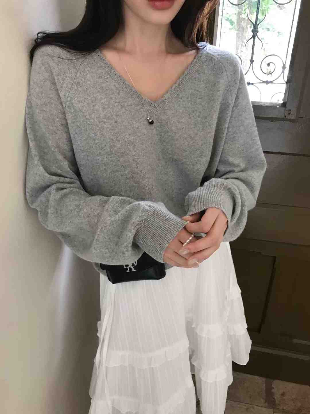 OUIR東大門㊣直郵女裝新款熱賣25秋冬休閑職業時尚人氣針織衫OUIR針織衫