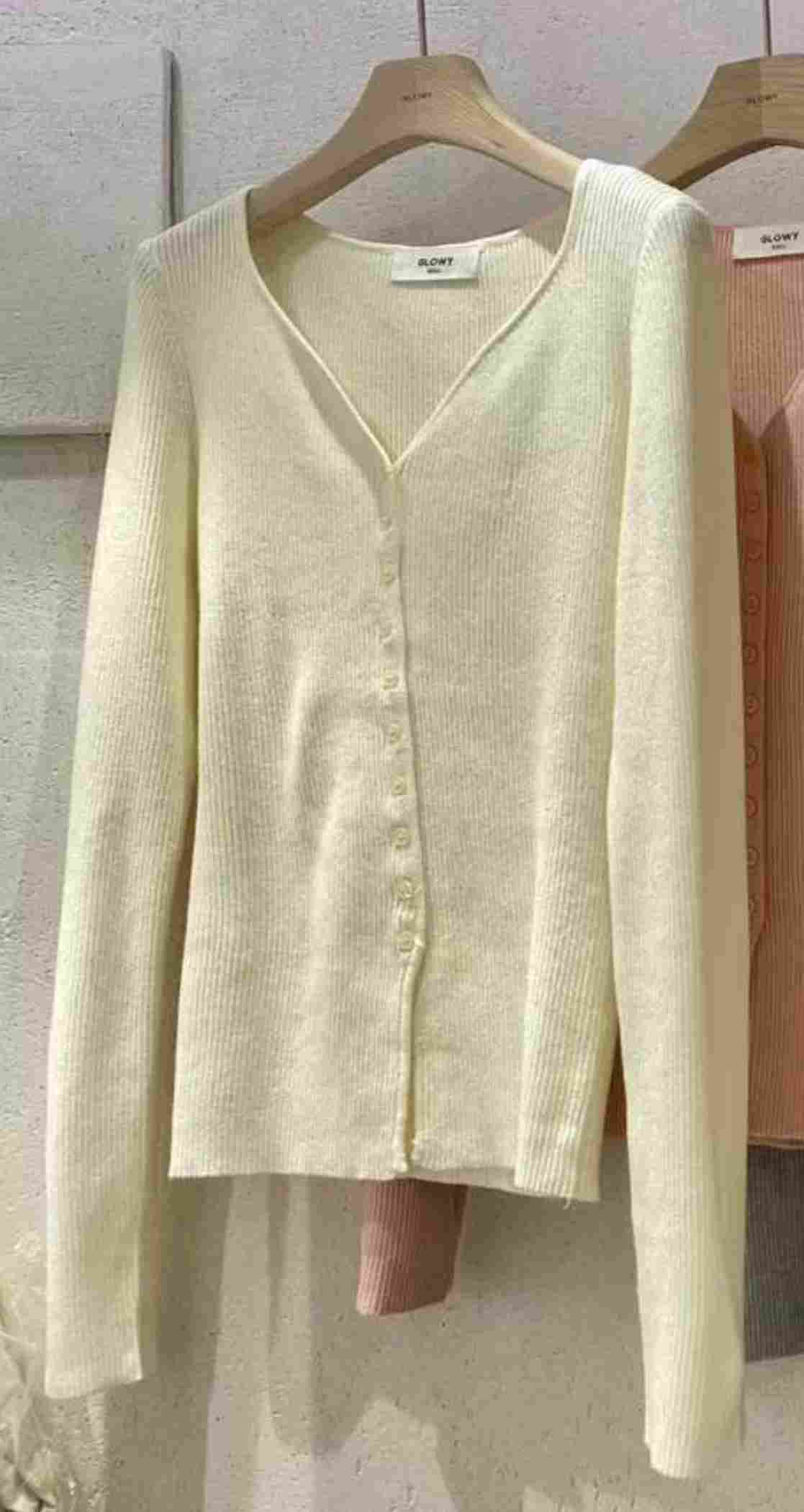 GLOWY韓國代購㊣女士新品真品休閑人氣25秋冬熱賣推薦針織衫GLOWY針織衫