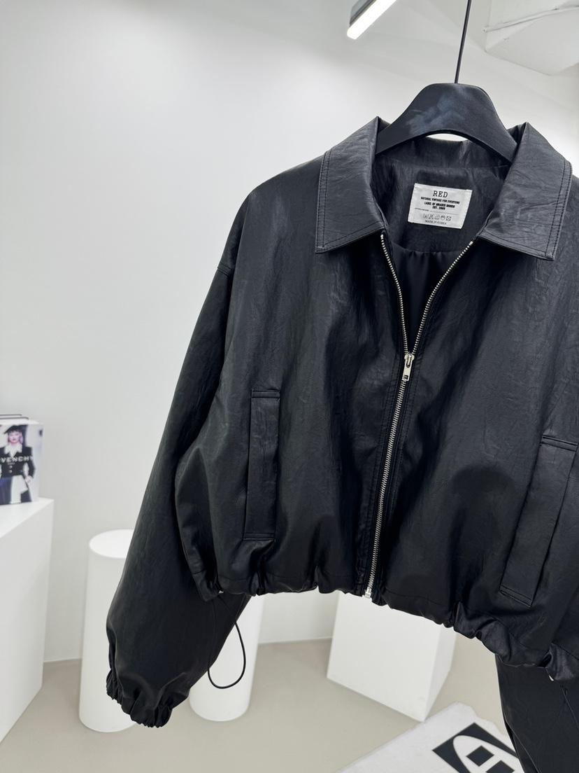 RED-A東大門㊣直郵女裝新品休閑時尚人氣25秋冬真品夾克皮革RED-A夾克