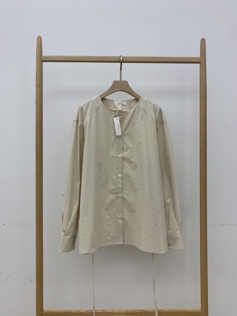 B_GARDER東大門㊣直郵女裝新品25秋冬休閑真品時尚襯衫蕾絲衫B.GARDER襯衫/蕾絲衫