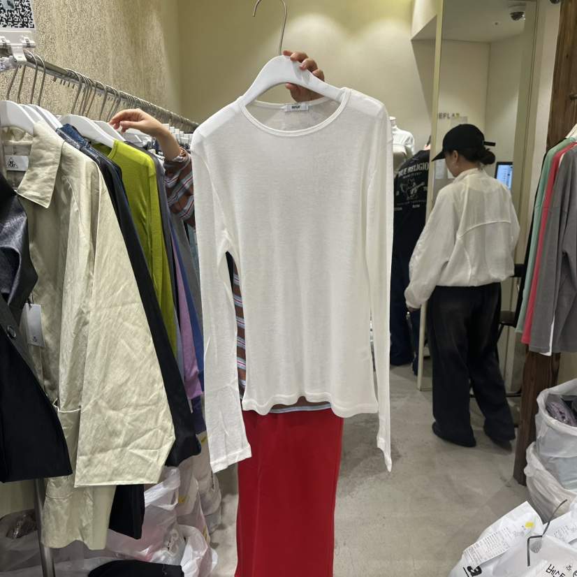 REFLAT東大門㊣代購女裝新品休閑真品推薦熱賣25秋冬長袖T恤羊毛REFLAT長袖T恤
