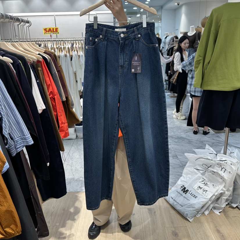 REVE-L東大門㊣實拍女裝新款休閑熱賣25秋冬職業時尚牛仔褲REVE-L牛仔褲