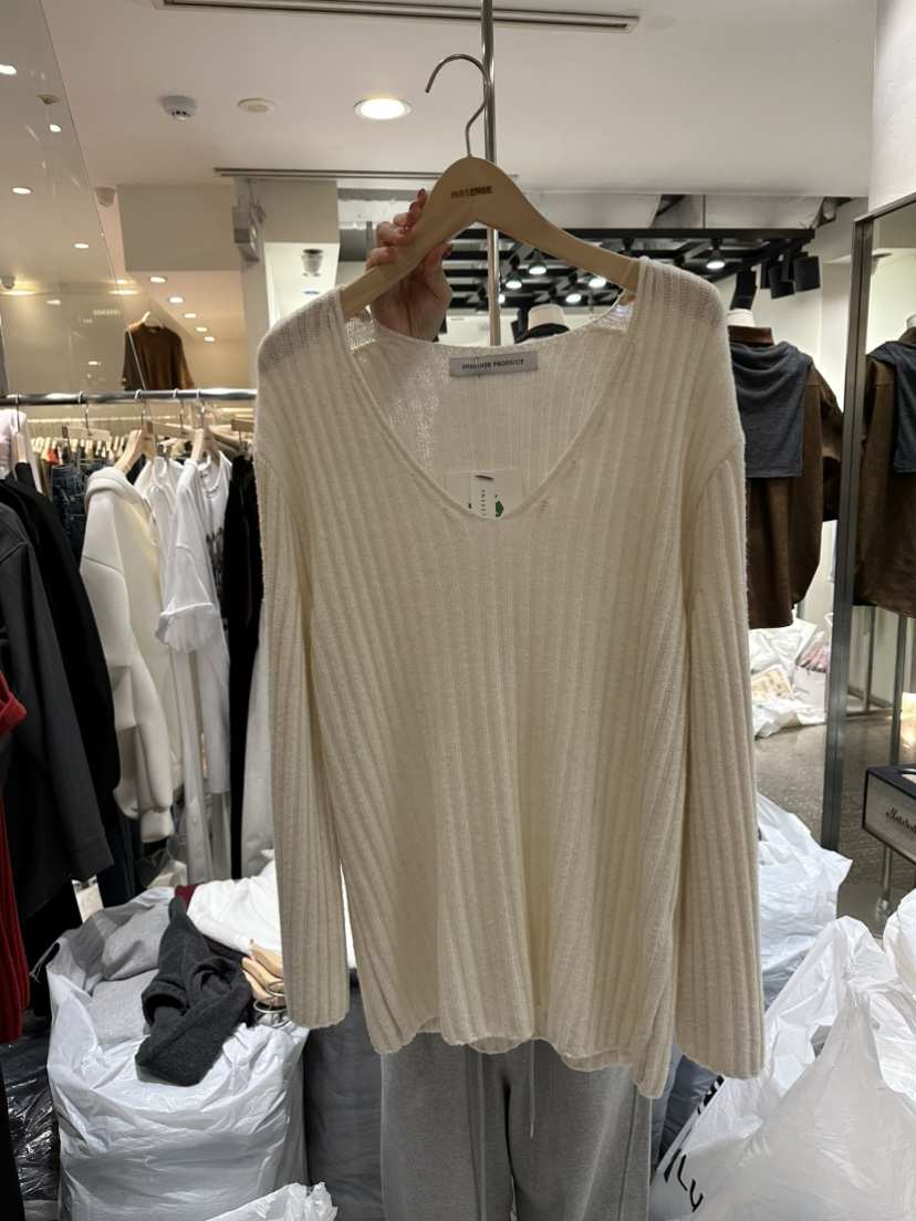 INSSENSE-A東大門㊣實拍女士新品休閑熱賣人氣職業針織衫V領INSSENSE-A針織衫