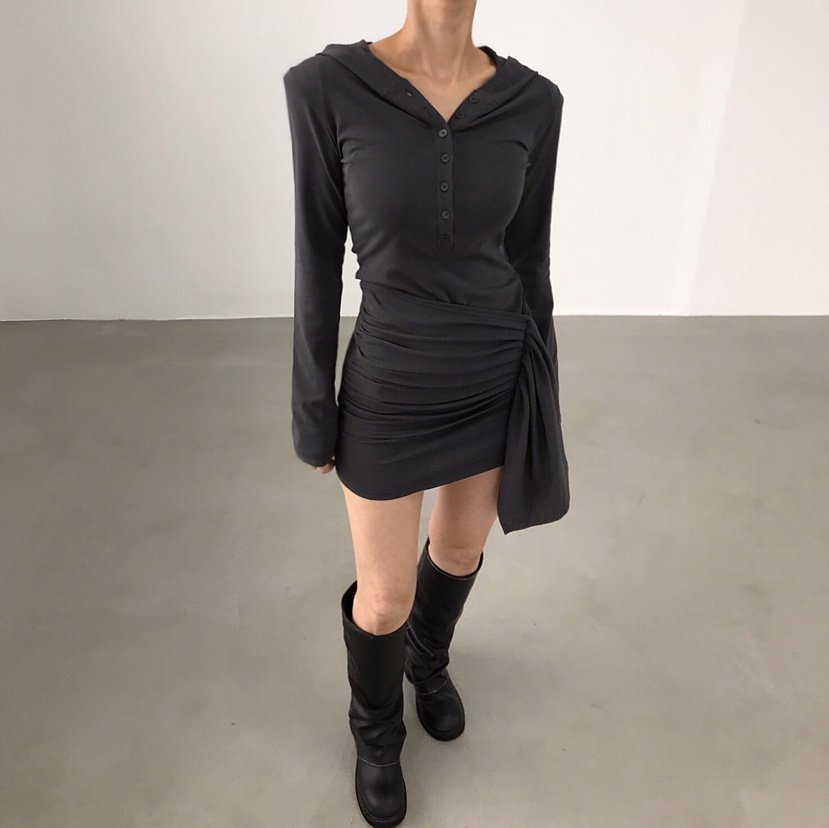 2TWO MOON東大門㊣實拍女士新品熱賣25秋冬推薦人氣連衣裙2TWO MOON連衣裙