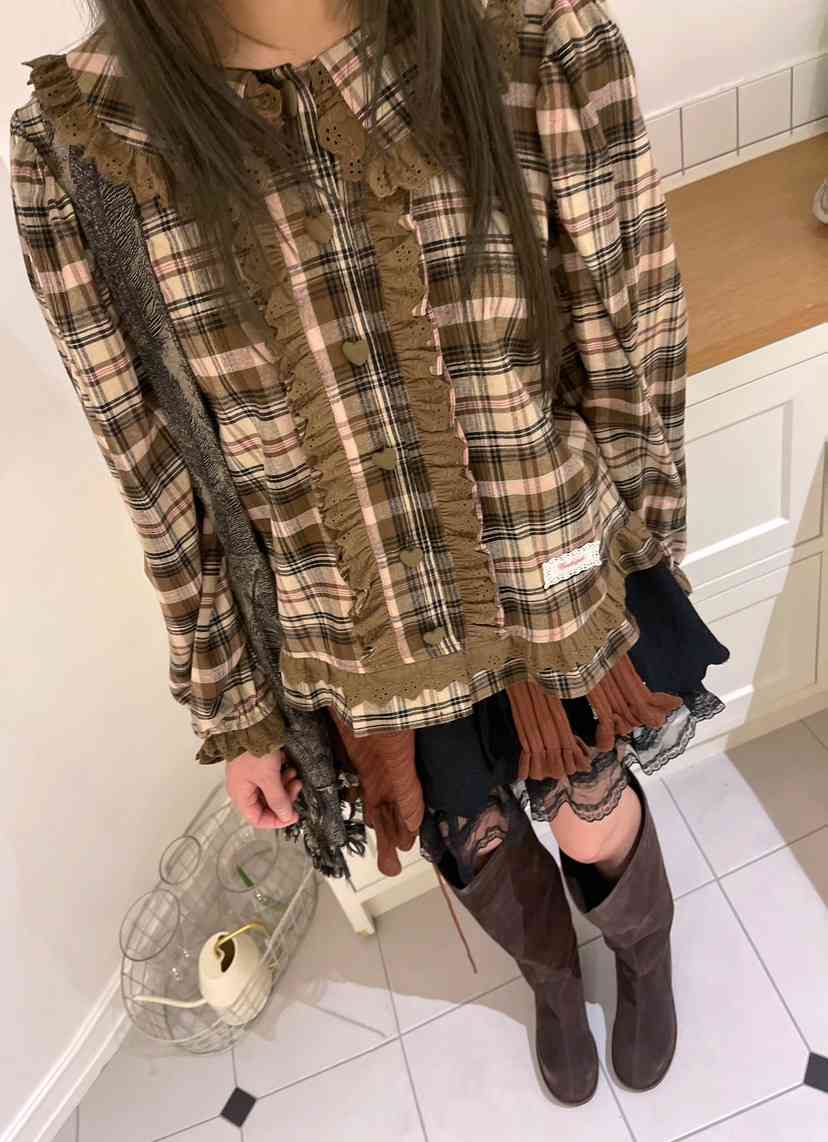 BOUTIQUE-L東大門㊣直郵女士新款真品職業休閑推薦襯衫蕾絲衫BOUTIQUE-L襯衫/蕾絲衫