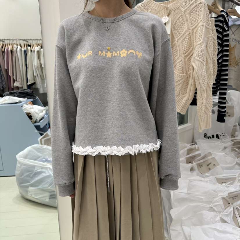 OURMOMENT韓國代購㊣女士新品推薦人氣職業25秋冬熱賣休閑衛衣OURMOMENT衛衣